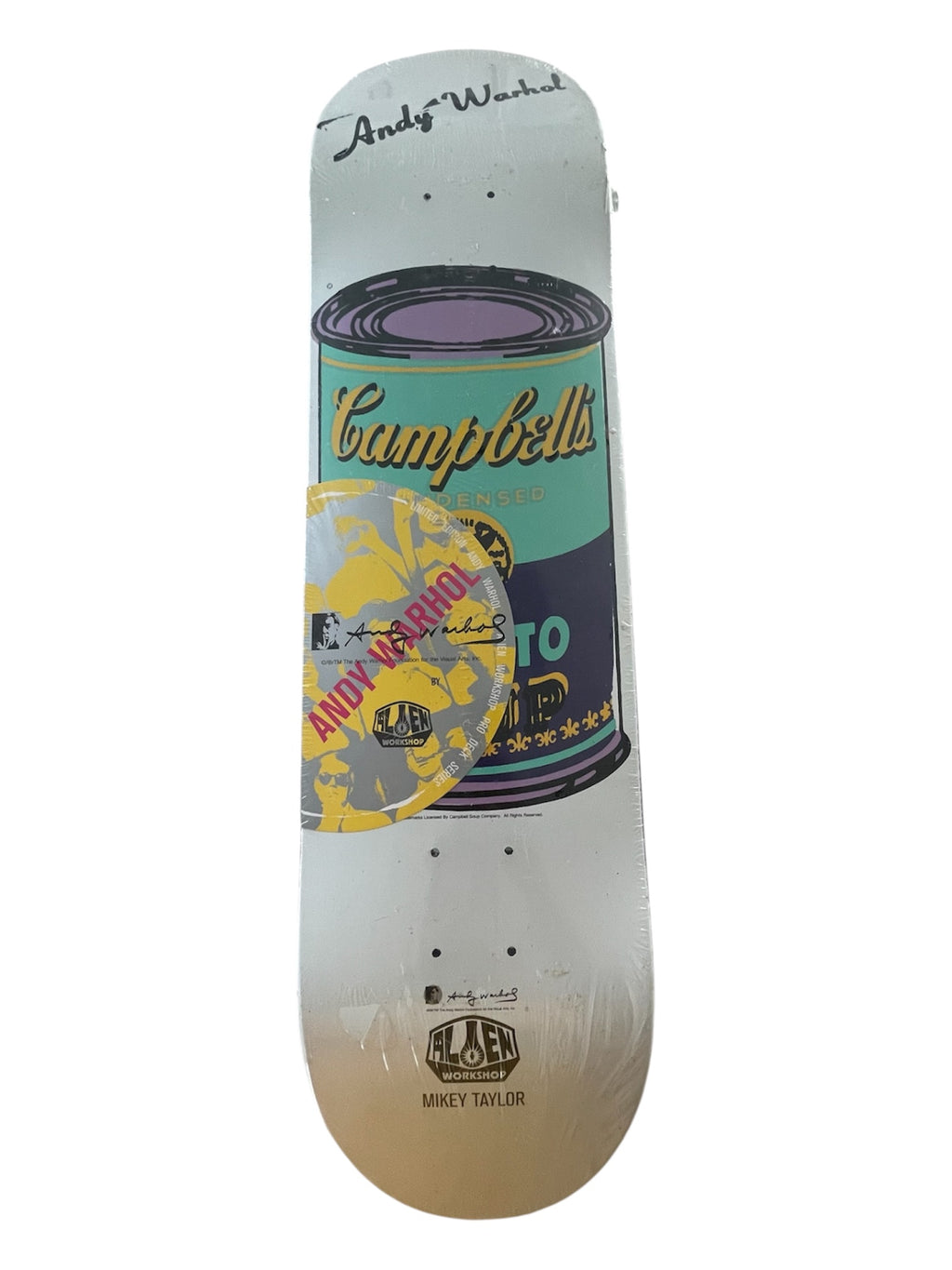 2010 Alien Workshop X Andy Warhol - Miley Taylor Pro Skateboard Deck 7.875”
