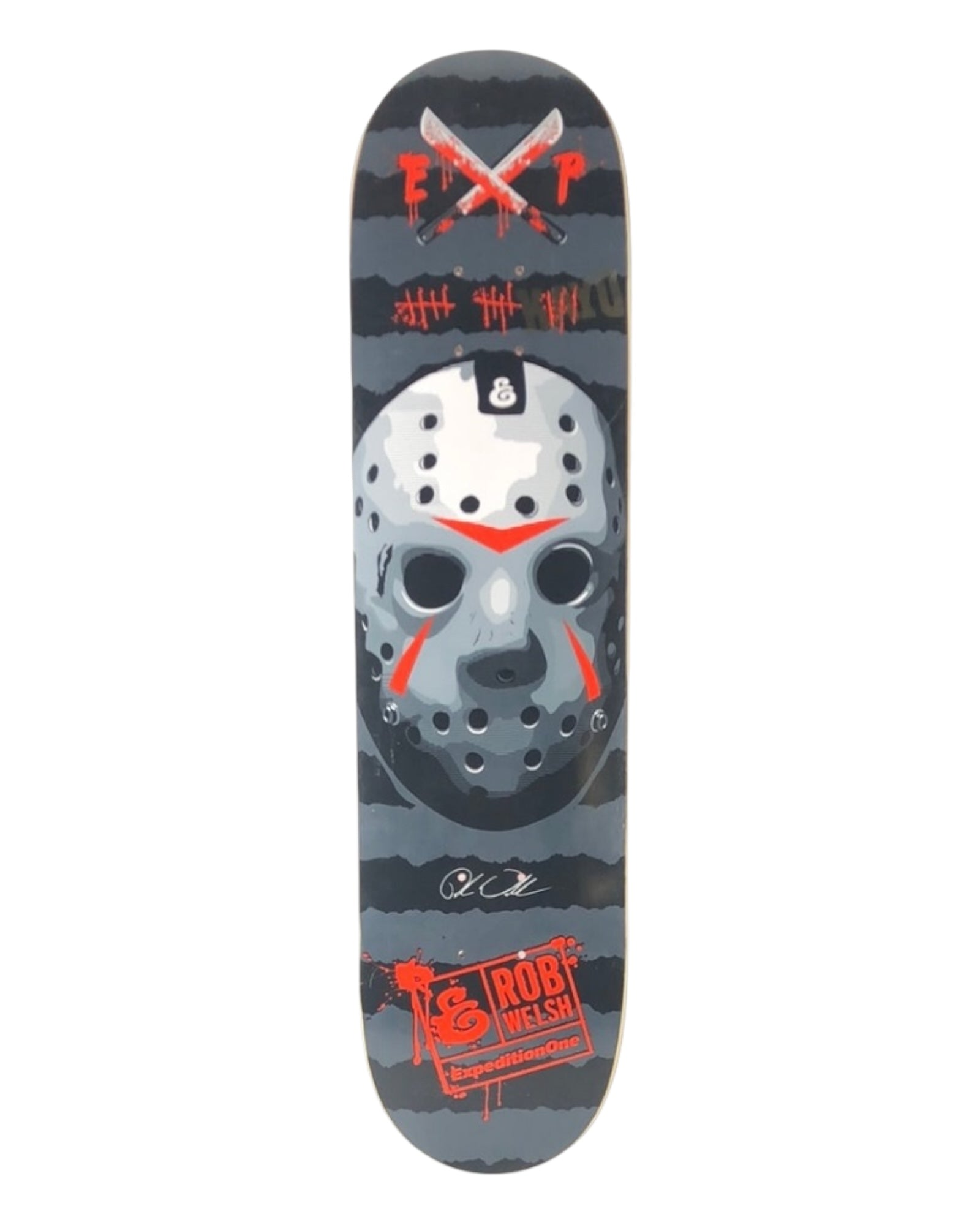 2000s Expedition One Skateboards Jason Voorhees Friday The 13th Rob Welsh Pro Deck 7.65”