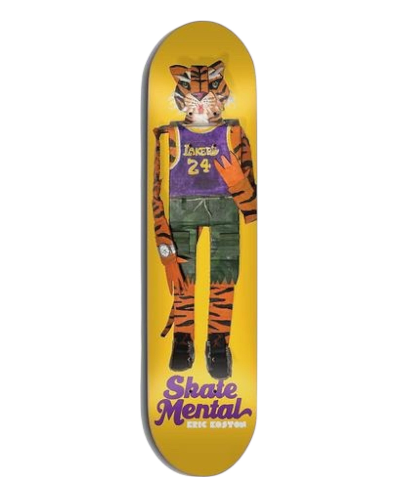 Skate Mental Skateboards Eric Koston Tiger Doll Deck 8.125”