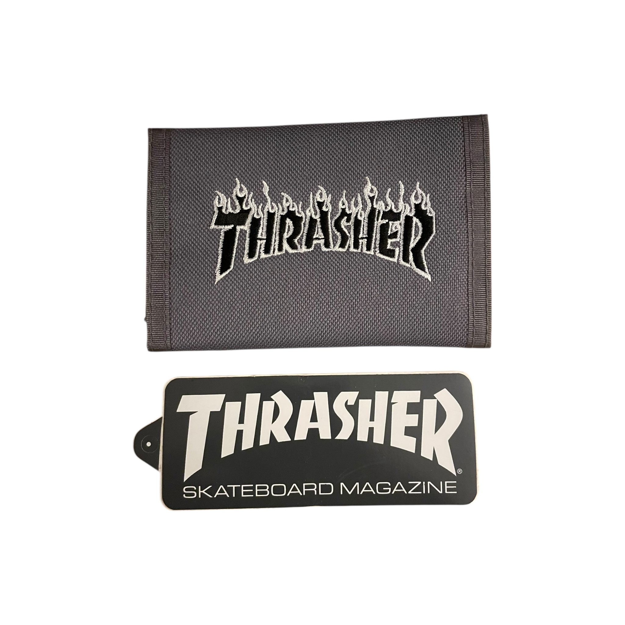 Vintage 2000s Thrasher Tri-Fold Velcro Wallets NOS