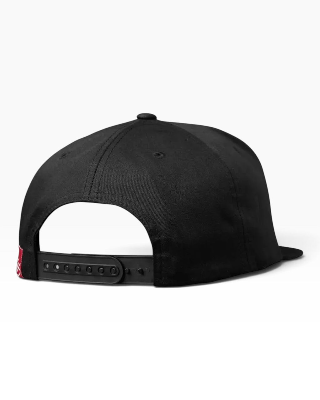 éS Script Snapback Embroidered - Black Red