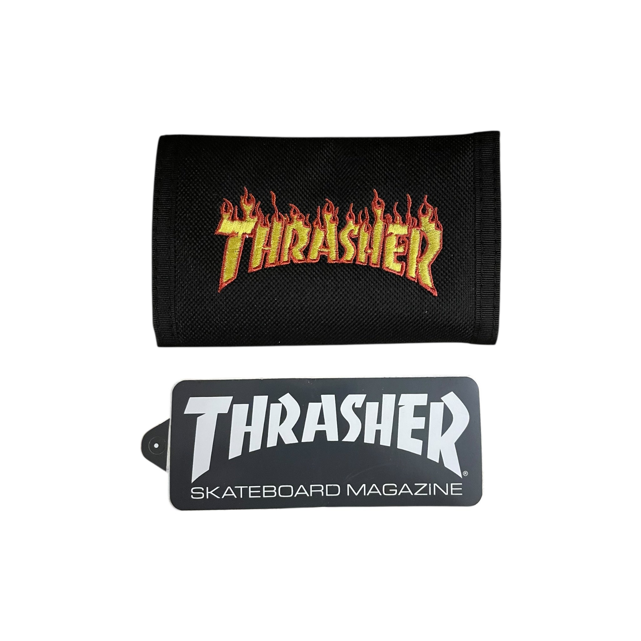 Vintage 2000s Thrasher Tri-Fold Velcro Wallets NOS