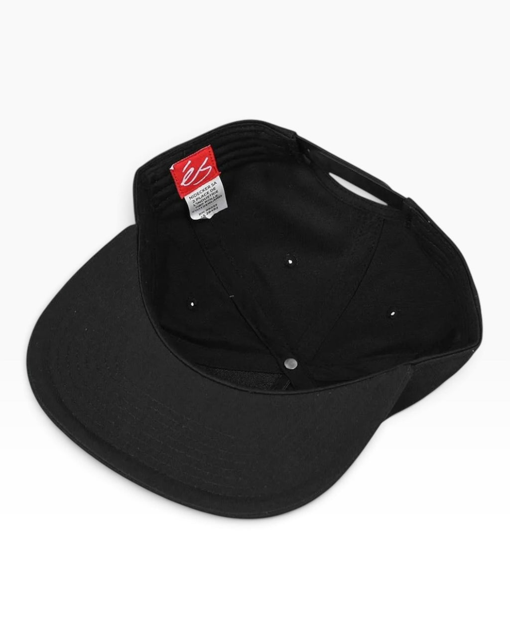 éS Script Snapback Embroidered - Black Red