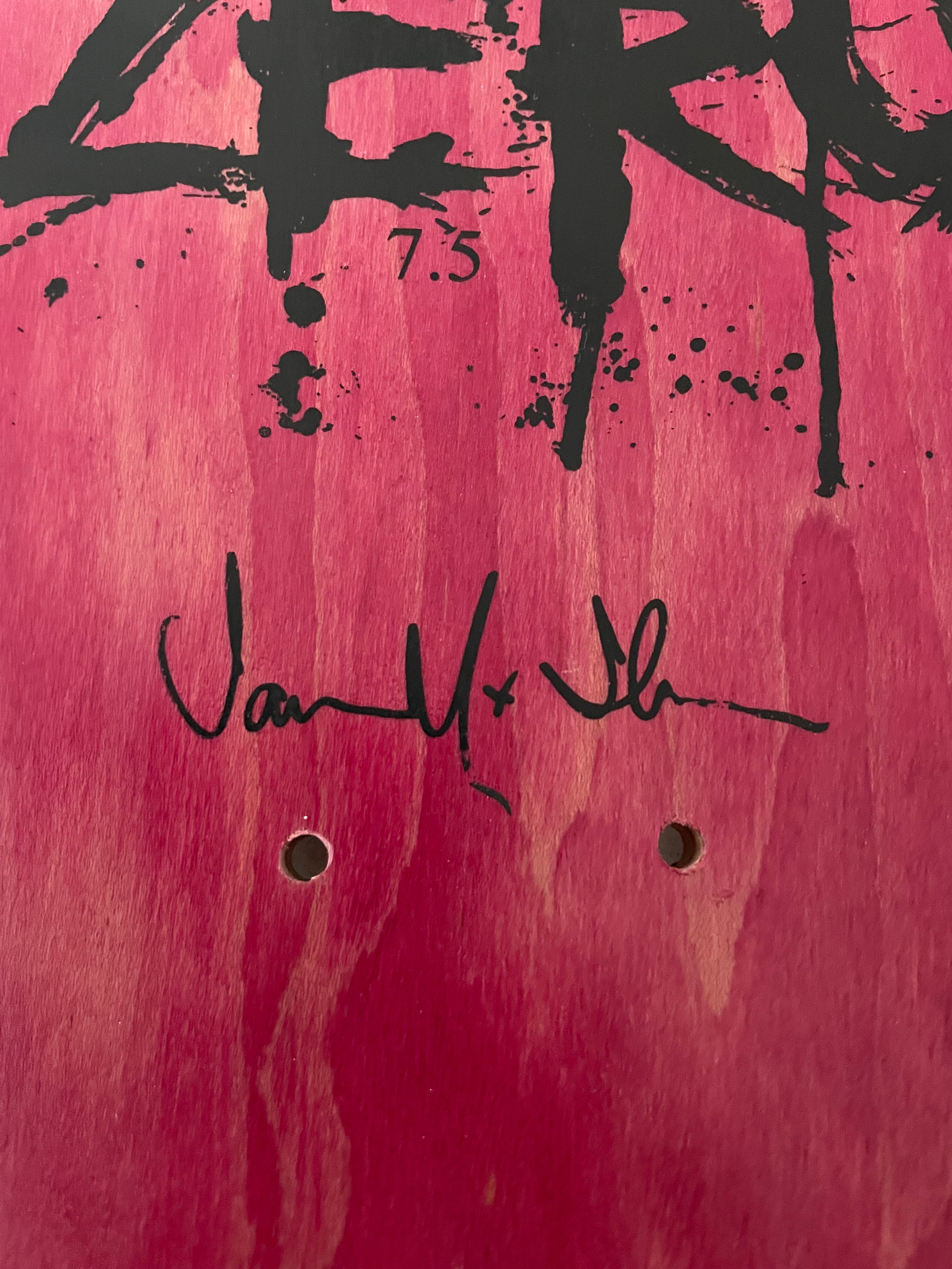 ZERO Skateboards Jamie Thomas Hand Screened/Signed Deck 7.5”