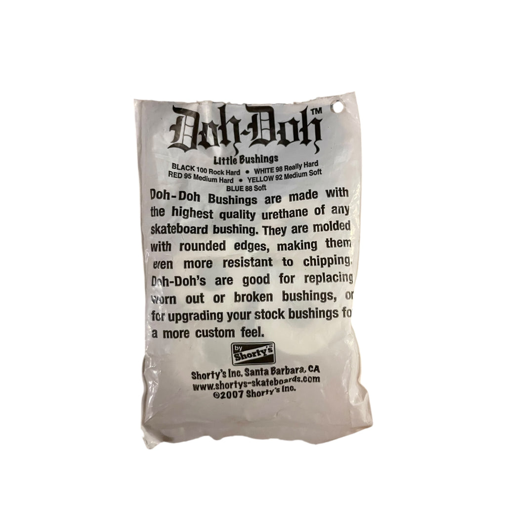 Shorty’s Doh-Doh’s - Bushings “Really Hard” White 98A