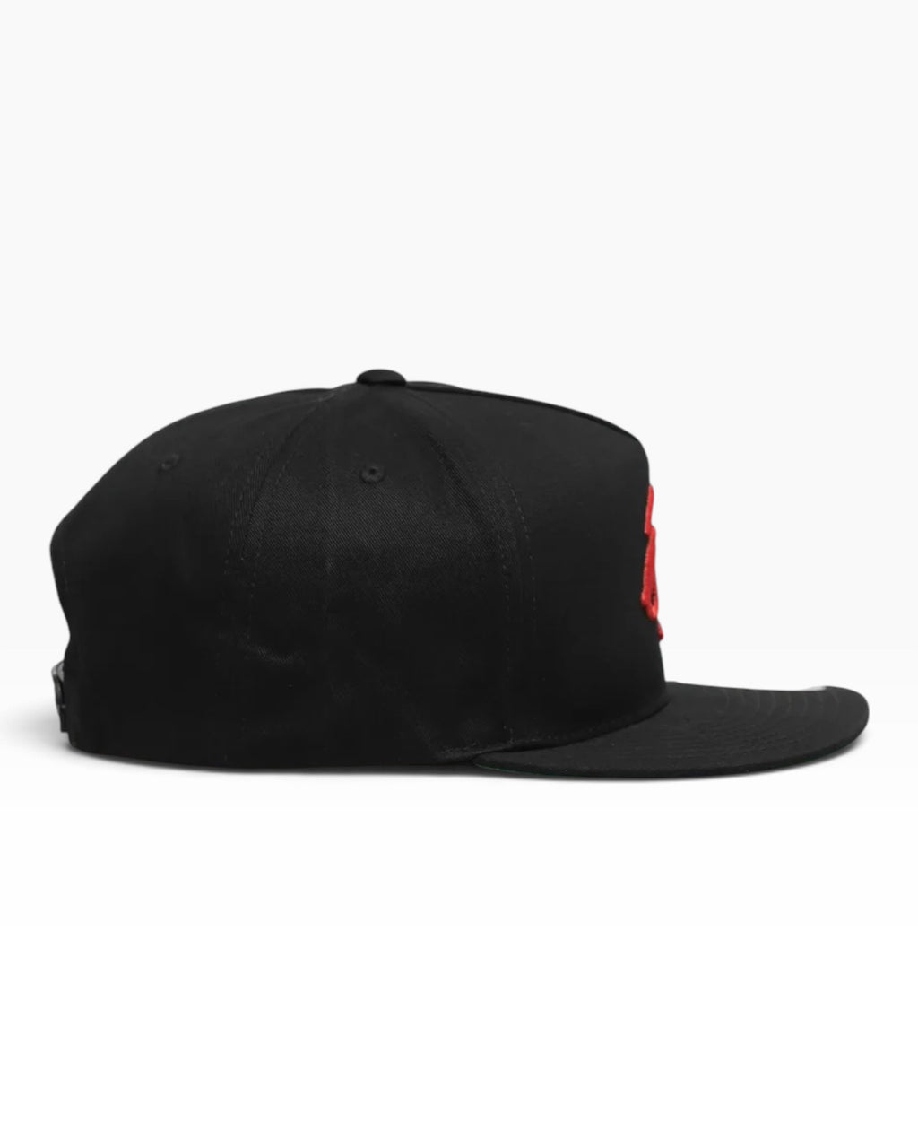 éS Script Snapback Embroidered - Black Red