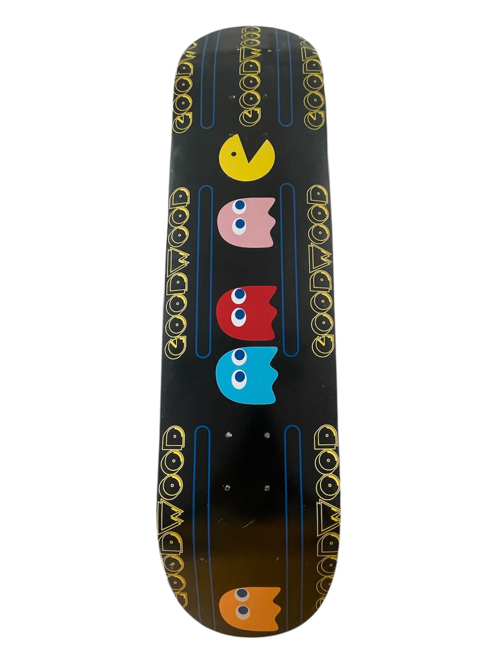 2000s Goodwood X Pac-Man Skateboard Deck 7.87” Gorilla Epoxy