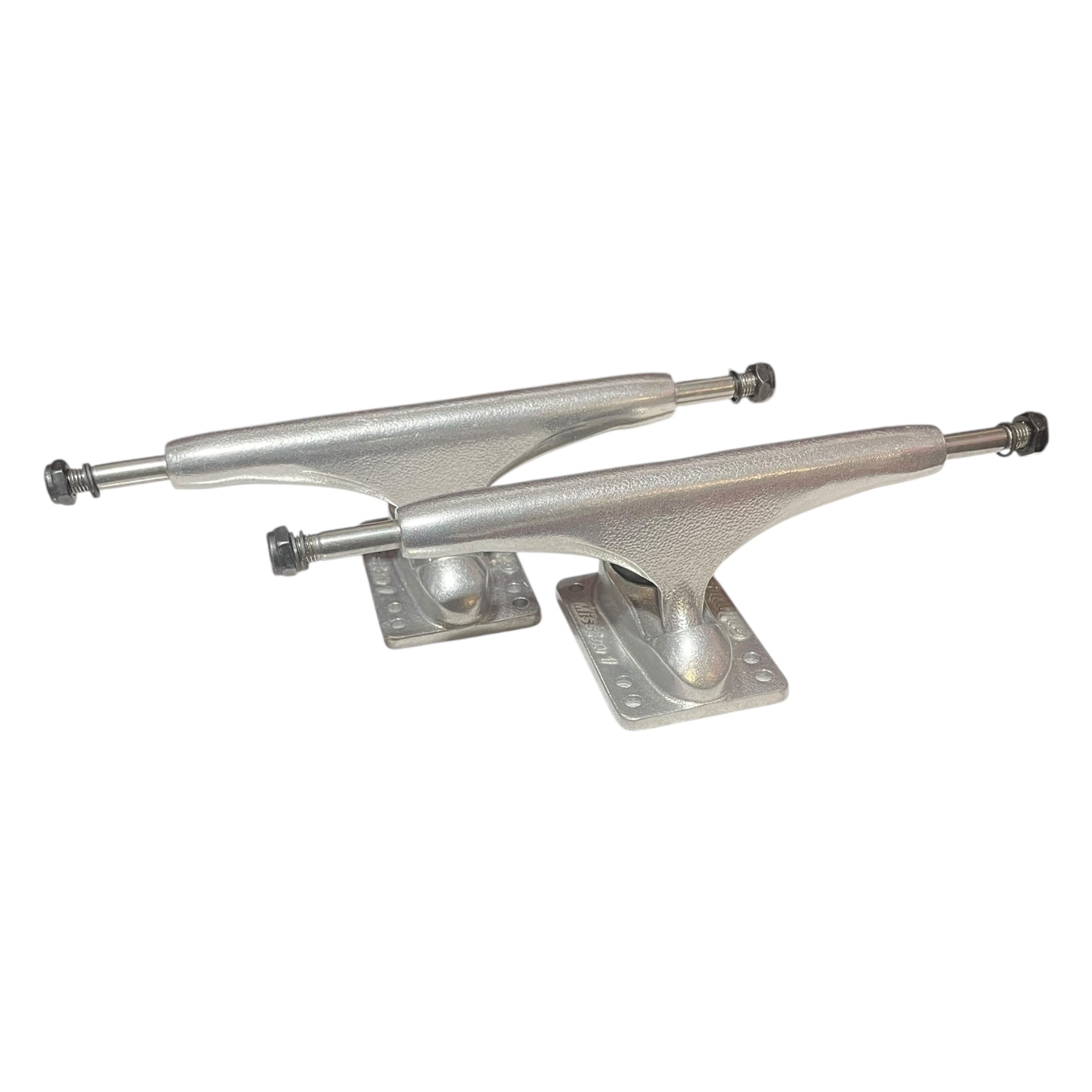 Gullwing Mission 1 Standard Skateboard Trucks 9” Raw Silver Finish