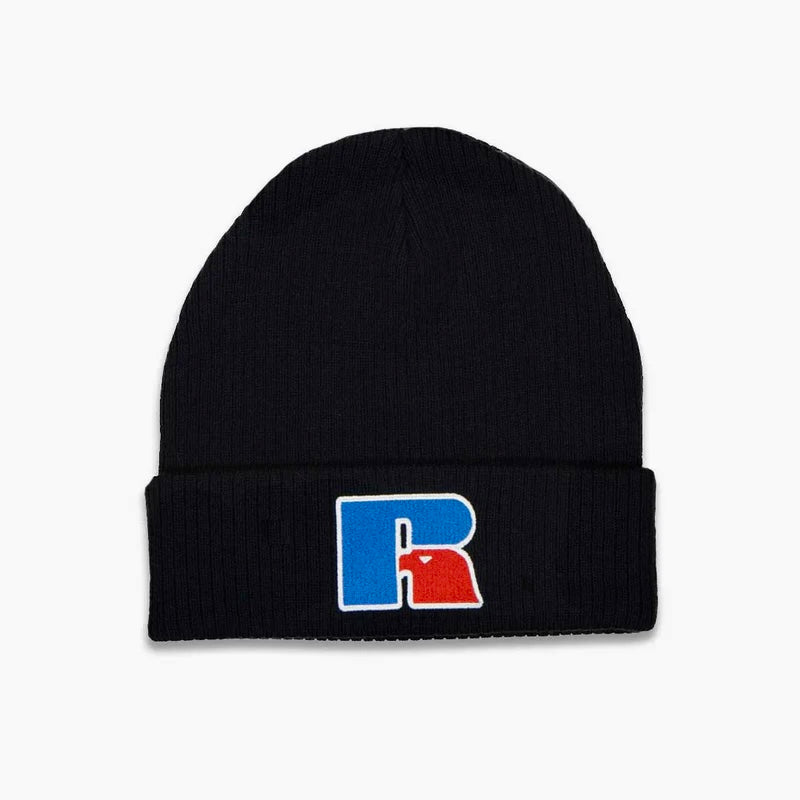 Russel Athletic- Men's Acrylic Chenille Cuffed Beanie Dark Navy Blue