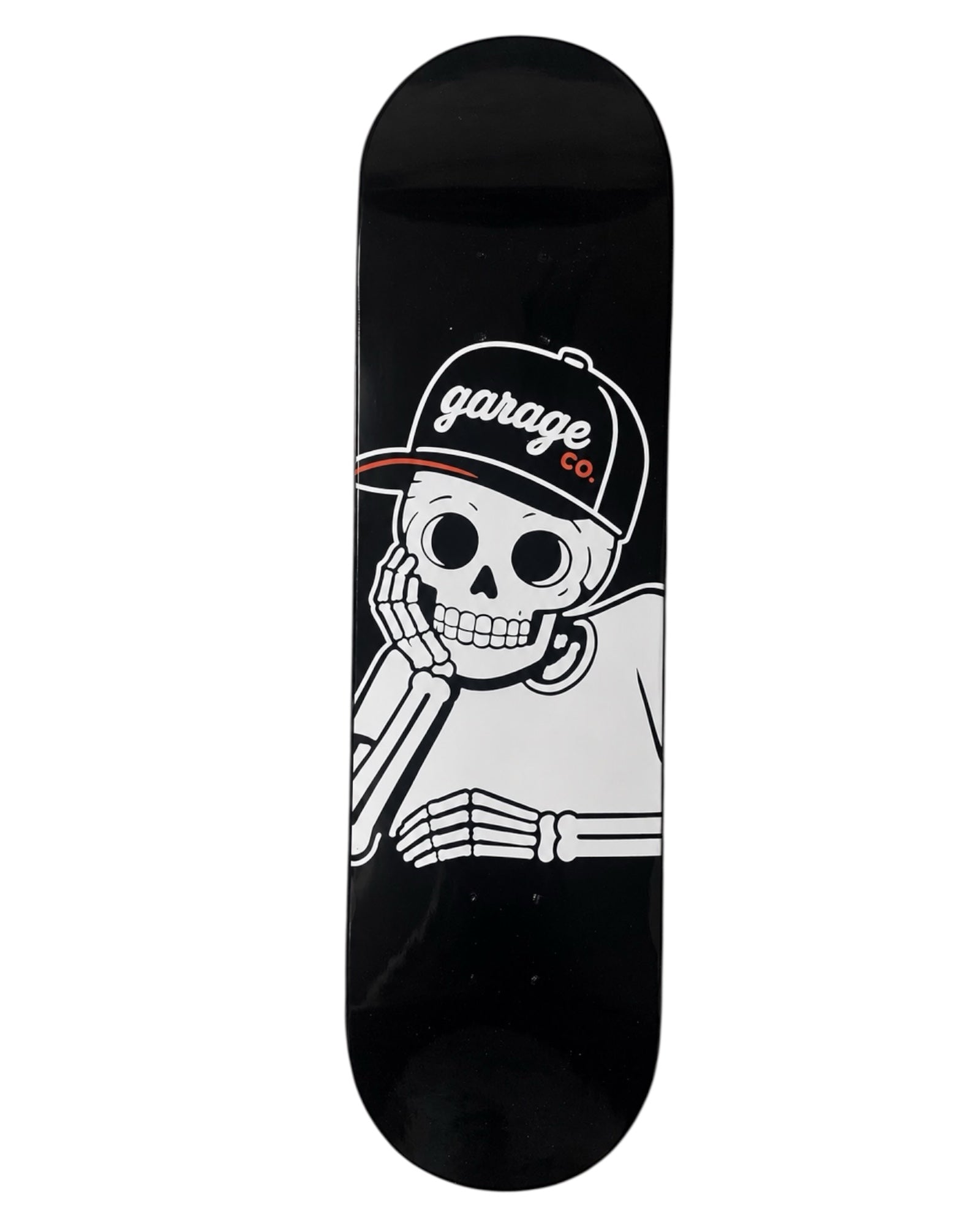 garage co. skelly 7-ply canadian maple skateboard deck – deep concave/steep kick