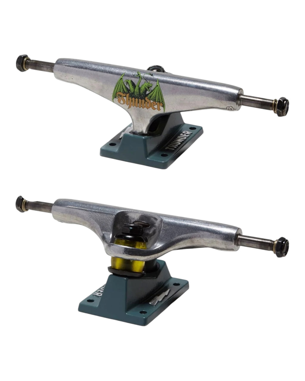Thunder Trucks Medieval Script Team Edition Trucks - Polished/Teal - 149mm