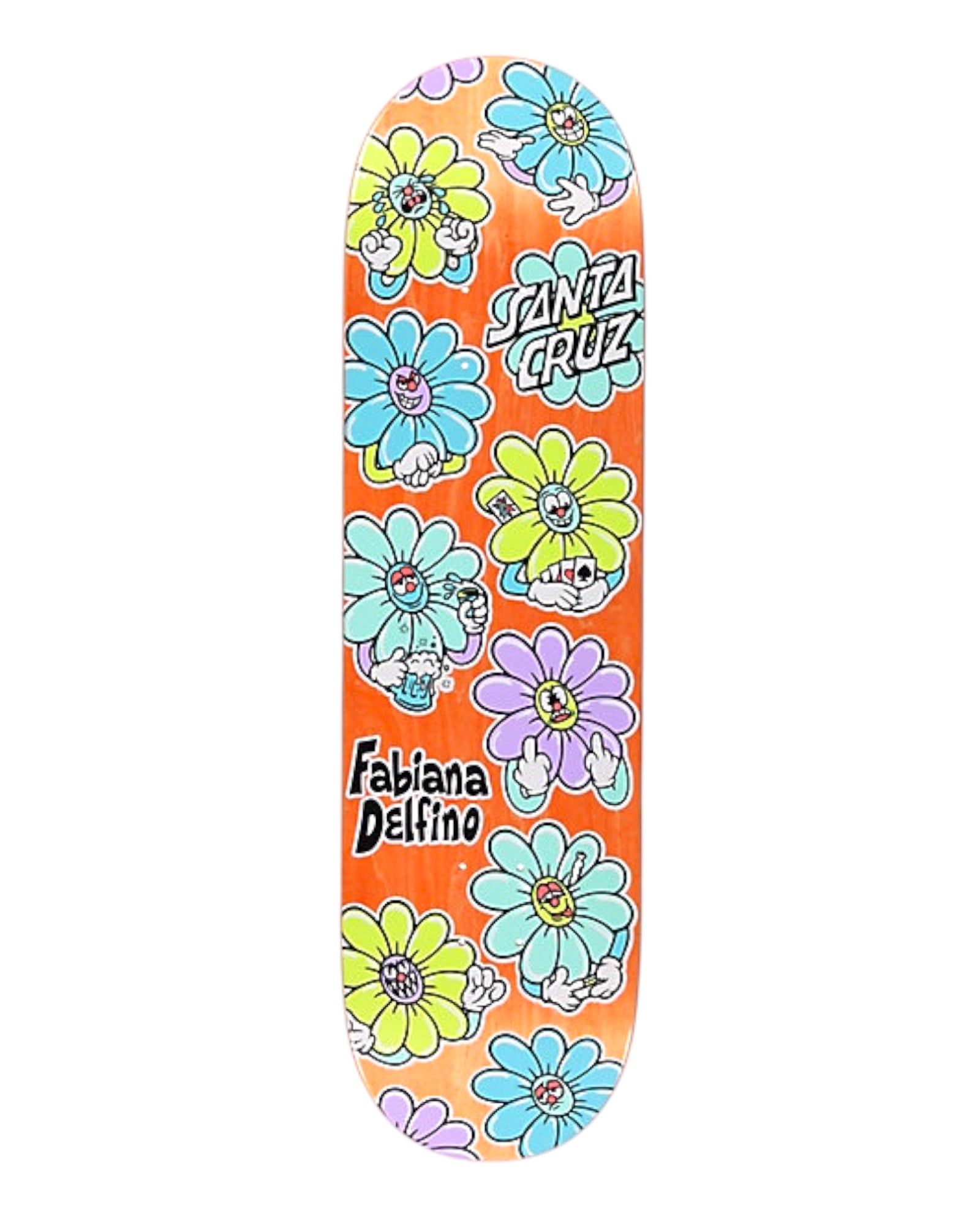 SANTA CRUZ SKATEBOARDS DELFINO WILDFLOWER PRO DECK 8.5″