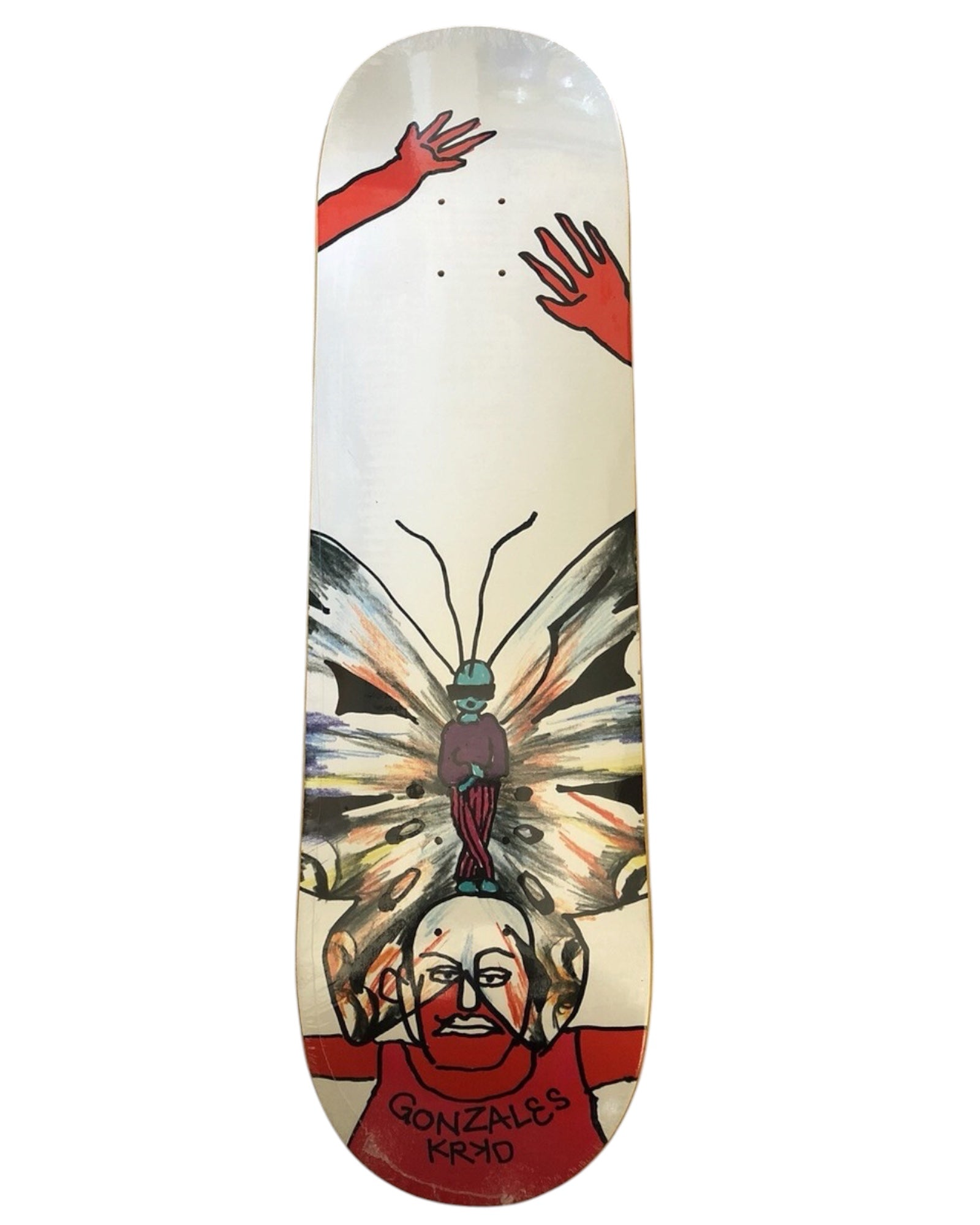 Krooked Skateboards Rare 2020 Mark Gonzales Wings 8.62” Deck