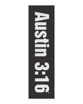 enjoi skateboards Austin 3:16 graphic griptape