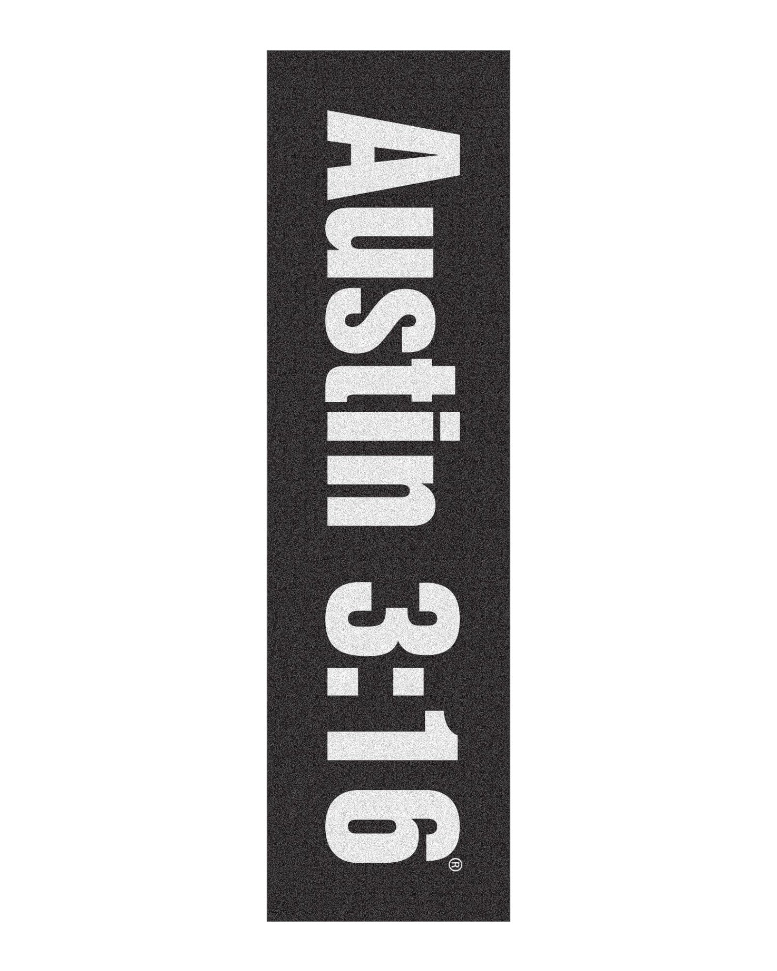 enjoi skateboards Austin 3:16 graphic griptape