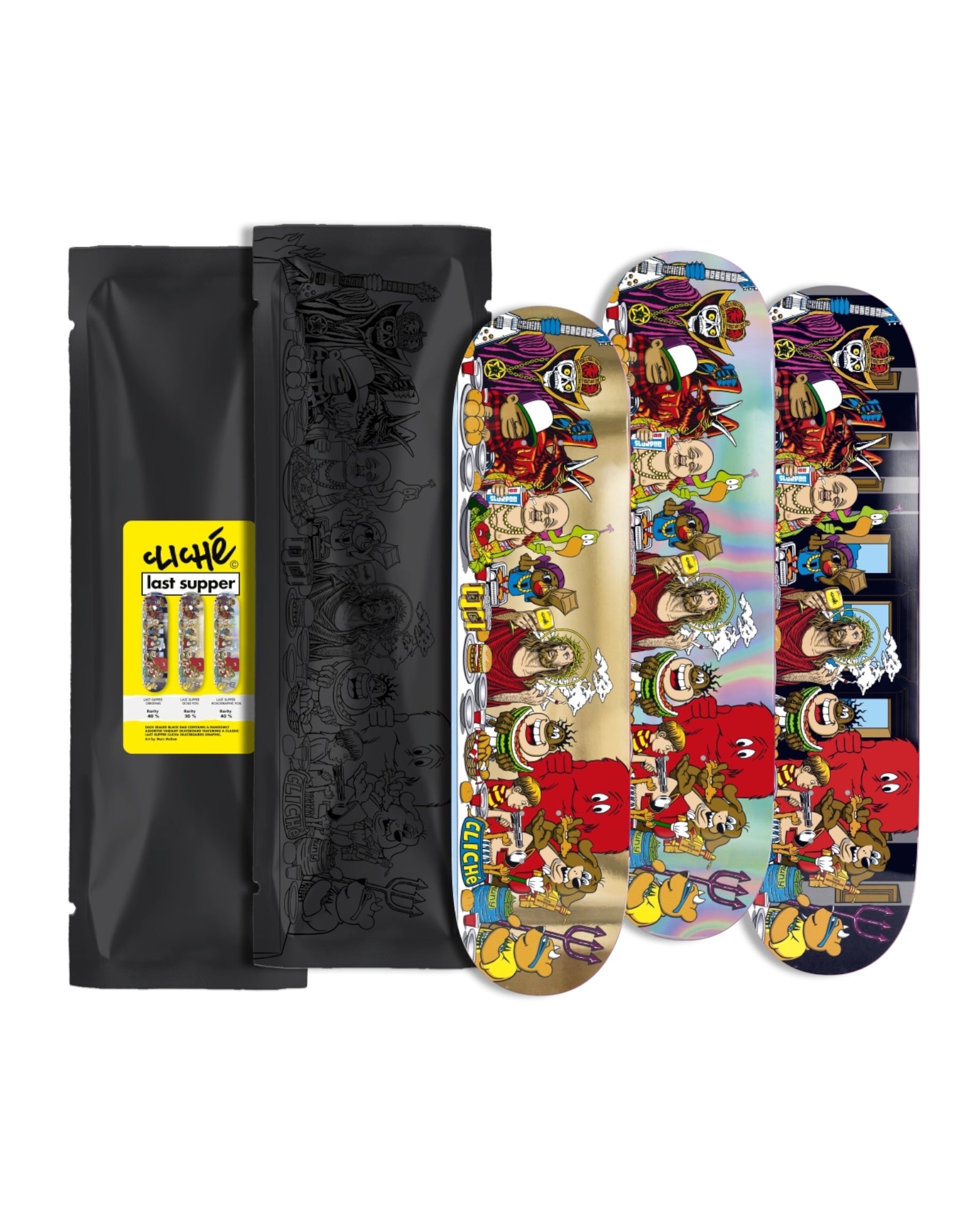 CLICHÉ LAST SUPPER BLIND BAG SKATEBOARD DECK 8.5"