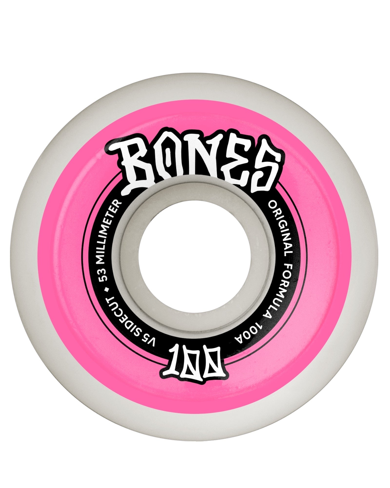 Bones Wheels V5 Sidecut Original Formula 53 100a Pink