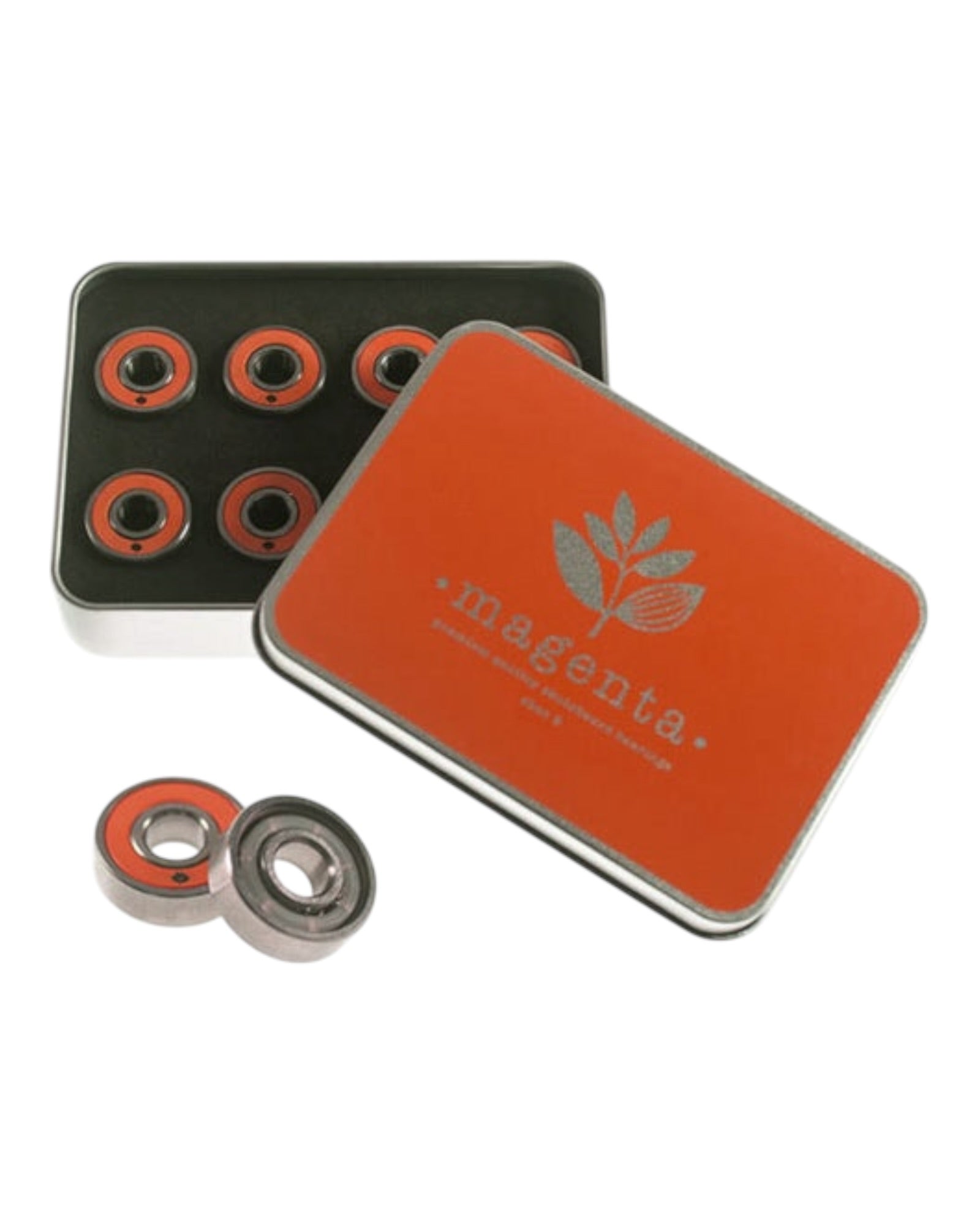 Magenta 'Abec 7' Premium Quality Skateboard Bearings - Orange