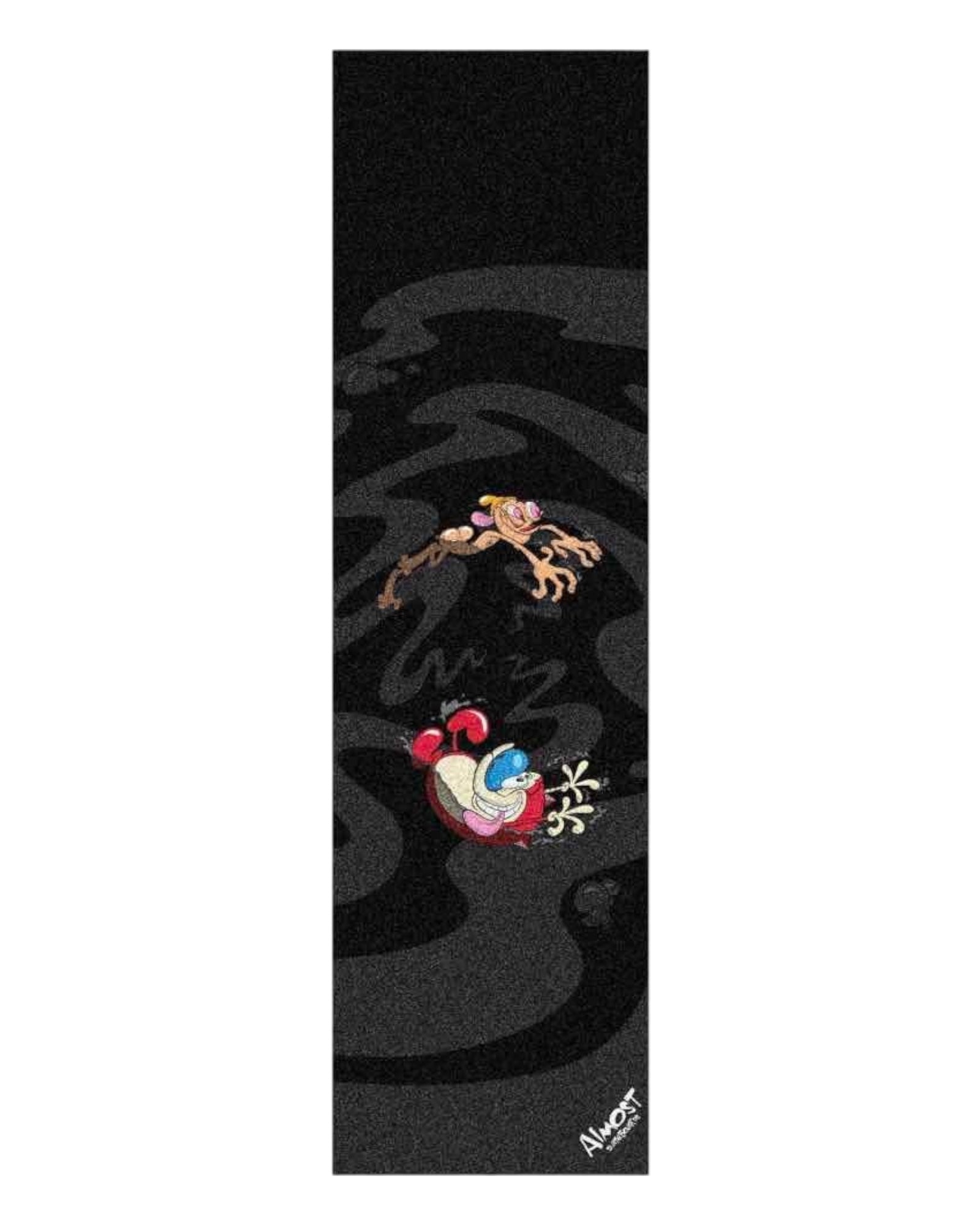 Almost Skateboards Ren & Stimpy Drain Griptape Sheet 9”