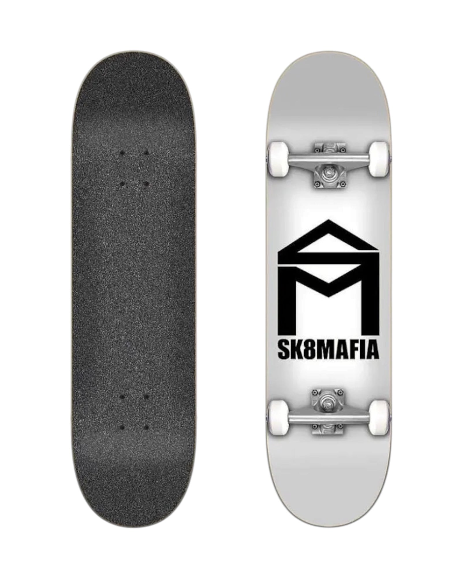 SK8MAFIA HOUSE LOGO WHITE 6.0" X 23.5" – SKATEBOARD MICRO COMPLETE